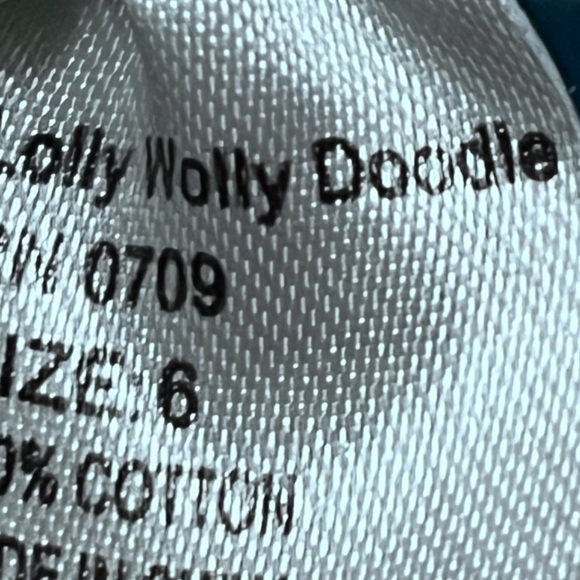 Lolly Wolly Doodle Floral Dress tie neck with Matching Ruffle Pants Sz 6 Girls - Picture 3 of 8